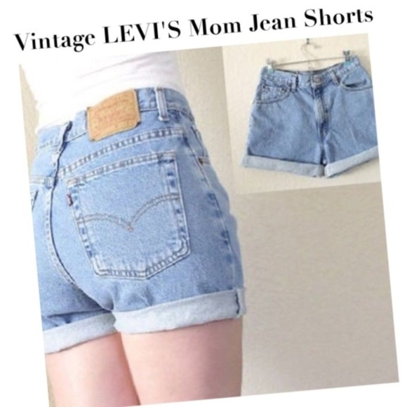 levi mom jean shorts